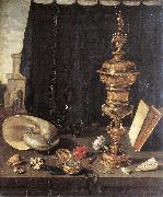 CLAESZ, Pieter Still-life with Great Golden Goblet fg oil